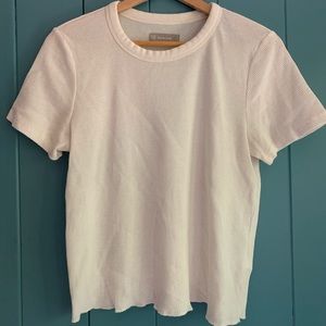Everlane The Short Sleeve Waffle Crew, Size L